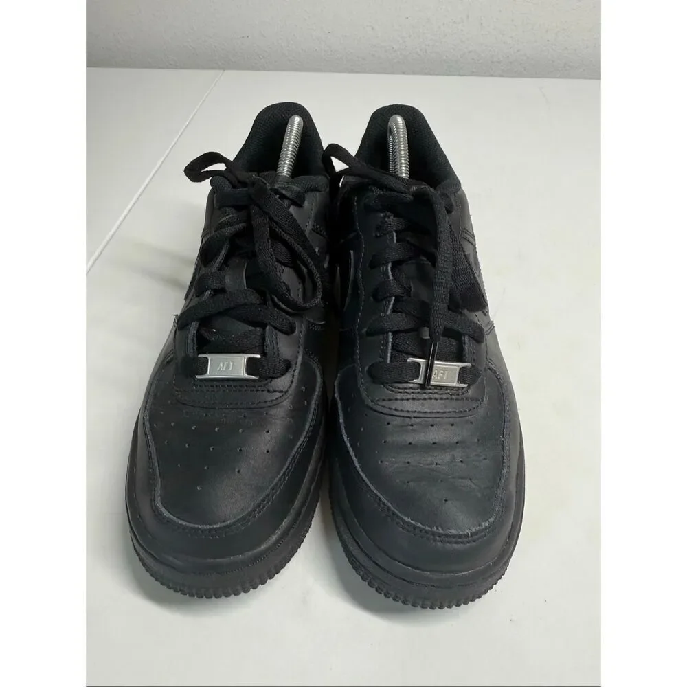 Nike Air Force 1 Low Kids Shoes Size 6Y Sneakers Triple Black DH 2920-001* Notes